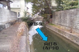 （写真）京都市（川島桜園町）から寺戸町八反田