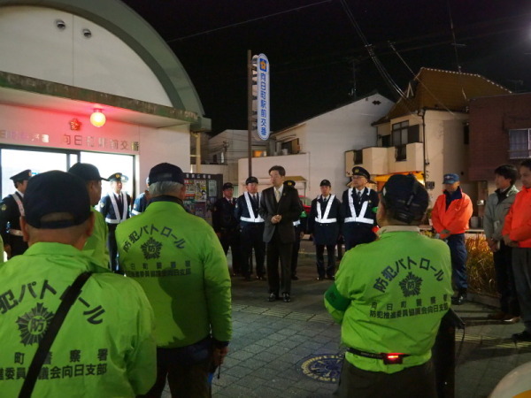 あいさつをする安田市長