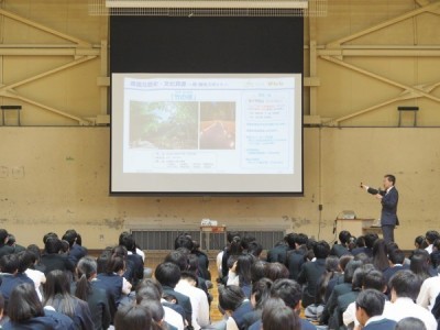 向陽高校との連携事業市長講演