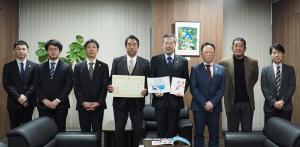 びわこ成蹊スポーツ大学感 謝状贈呈式