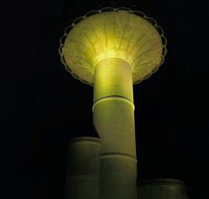 過去のパープルライトアップの様子